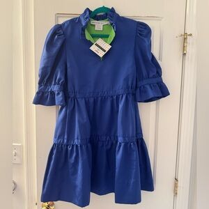 Gretchen Scott Designs Blue Women’s Dress with Green Accent - New with tags